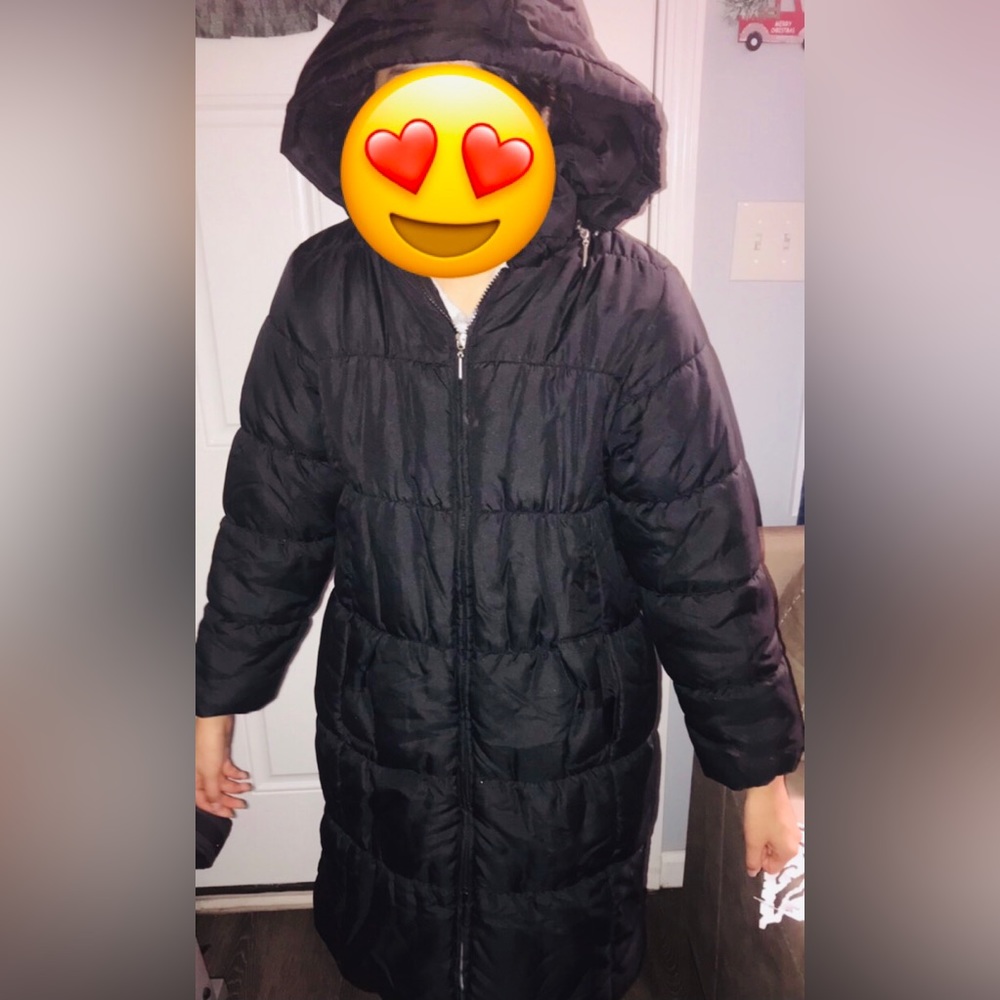 COPY - Kelly”s &Kids  Black jacket for girl Size 10/12 Used goodcondition Clean - Picture 5 of 12